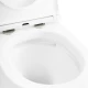 Подвесной безободковый унитаз Cezares Stylus с системой смыва Торнадо, сиденье SoftClose, белый, CZR-6601-TH-TOR/CZR-870-SC