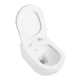 Подвесной безободковый унитаз Cezares Molveno, сиденье SoftClose, белый, CZR-2468-TH-R/CZR-2011-SC