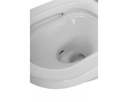 Подвесной безободковый унитаз Cezares Duet, белый, CZR-2462-TH-TOR