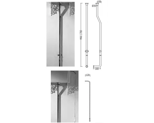 Напольный унитаз Devon&Devon Oxford IBWCOXF с высоким бачком IBCAOXF со смывным механизмом