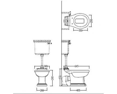 Напольный унитаз Devon&Devon New Etoile IBWCNET, без бачка