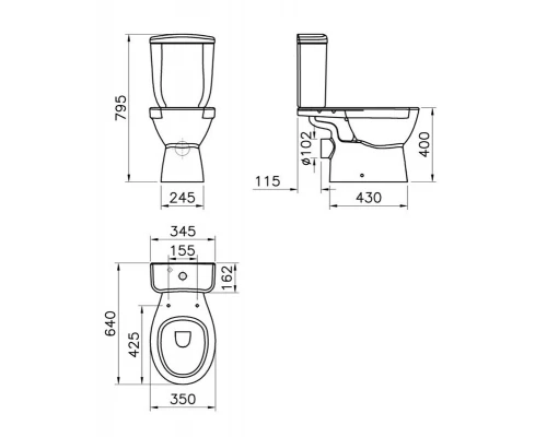 Напольный унитаз Jacob Delafon July E24541RU-0