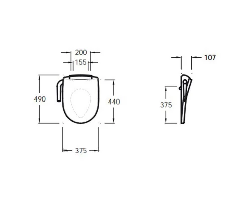 Электронная крышка-биде Jacob Delafon Odeon Up 97301-0