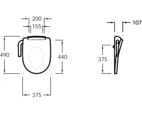 Электронная крышка-биде Jacob Delafon Odeon Up 97301-0