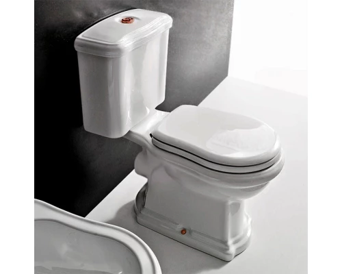 Унитаз компакт Kerasan Retro, слив в стену, цвет белый, 101301