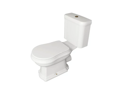 Унитаз компакт Kerasan Retro, слив в стену, цвет белый, 101301