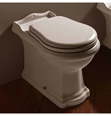 Унитаз напольный приставной Kerasan Retro BTW слив в стену, цвет белый, 101601