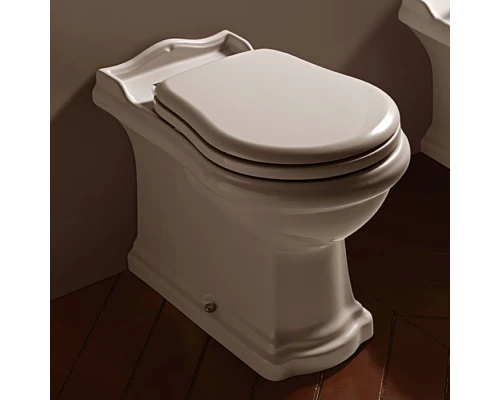 Унитаз напольный приставной Kerasan Retro BTW слив в стену, цвет белый, 101601