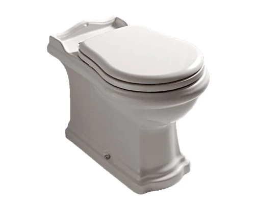 Унитаз напольный приставной Kerasan Retro BTW слив в стену, цвет белый, 101601