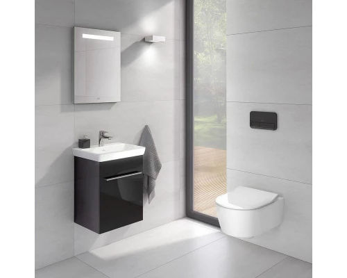 Подвесной безободковый унитаз Villeroy&Boch Avento, крышка микролифт, альпийский белый, 5656HR01