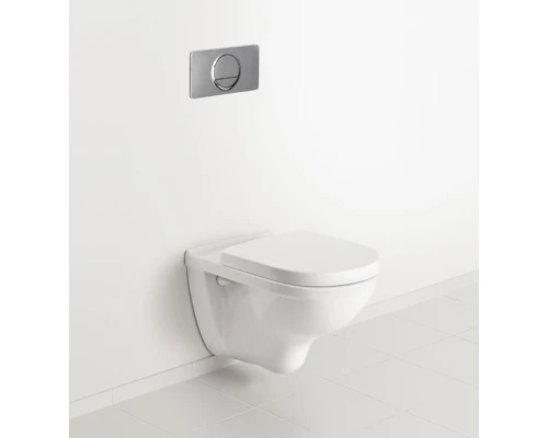 Подвесной безободковый унитаз  с сиденьем Soft-Close, Villeroy&Boch O.novo 5660HR01, альпийский белый