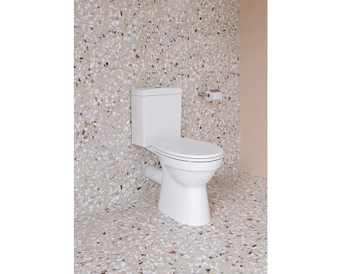 Напольный безободковый унитаз VitrA S10, крышка микролифт, белый, 9822B003-7204