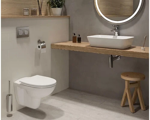 Безободковый подвесной унитаз Vitra S10 SpinFlush, VitrA Hygiene, 7855B003-0075