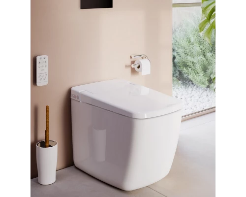 Интеллектуальный напольный унитаз Vitra V-Care Prime, крышка микролифт, с функцией биде, пульт ДУ, 7232B403-6217