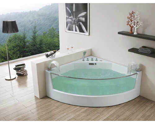 Акриловая ванна Gemy G9080 с аэромассажем, 150 х 150 см