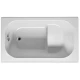 Сидячая акриловая ванна Riho Petit 120 x 70 см, цвет белый, B149001005
