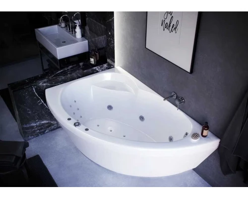 Ванна акриловая Aquatek Аякс 2 170 x 110 см с фронтальным экраном, белая, вклеенный каркас, левая/правая