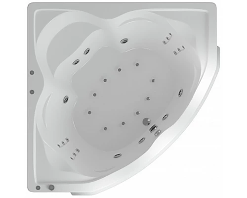 Ванна акриловая Aquatek Сириус, 164 x 164 см, с гидромассажем, белая, SIR164-0000006