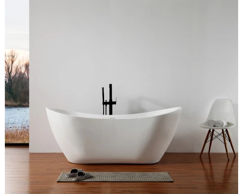 Ванна акриловая Abber 180 х 80 x 72 см, отдельностоящая, белая, AB9322