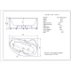 Ванна акриловая Aquatek Вега 170 x 105 см с фронтальным экраном, белая, левая/правая