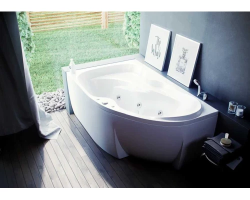 Ванна акриловая Aquatek Вега 170 x 105 см с фронтальным экраном, белая, левая/правая