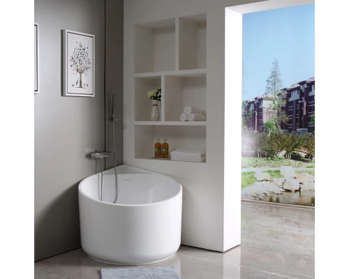 Ванна акриловая Abber 95 х 95 x 76 см, угловая, белая, AB9305