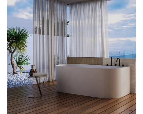 Ванна акриловая Abber 150 х 75 x 58 см, белая, AB9496-1.5 L/R