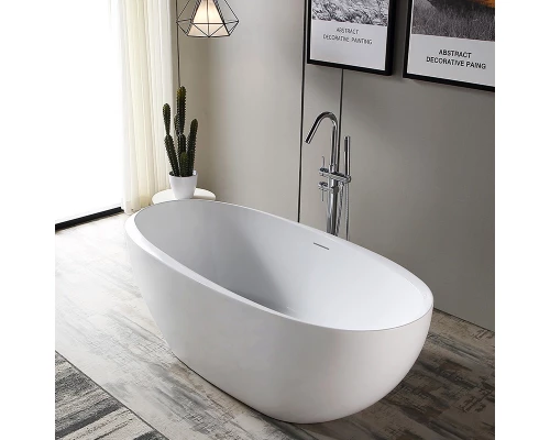 Ванна акриловая Abber 170 х 80 x 60 см, отдельностоящая, белая, AB9285