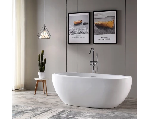 Ванна акриловая Abber 170 х 80 x 60 см, отдельностоящая, белая, AB9285