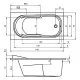 Ванна акриловая Riho Columbia 140 x 70 см, цвет белый, B004001005