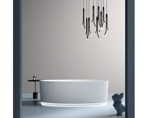 Ванна акриловая Abber 180 х 85 x 58 см, отдельностоящая, белая, AB9327