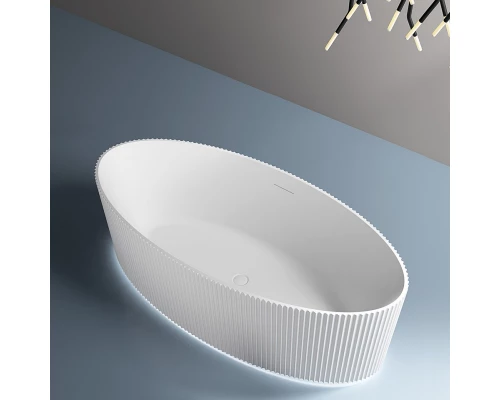 Ванна акриловая Abber 180 х 85 x 58 см, отдельностоящая, белая, AB9327