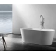 Ванна акриловая Abber 130 х 70 x 60 см отдельностоящая, белая, AB9203-1.3