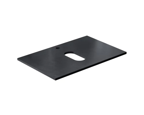 Столешница под раковину для ванной накладная Uperwood Tanos HPL (70 см, пластик, черная)