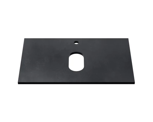 Столешница под раковину для ванной накладная Uperwood Tanos HPL (70 см, пластик, черная)