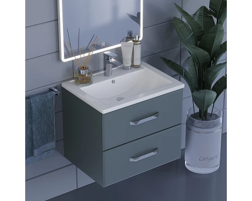 Тумба под раковину для ванной Uperwood Foster (60 см, подвесная, серый графит)