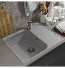 Кухонная мойка из искусственного камня Uperwood UPD-202 (прямоугольная, цвет дым)