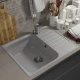 Кухонная мойка из искусственного камня Uperwood UPD-202 (прямоугольная, цвет дым)