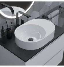 Раковина для ванной накладная Uperwood Luna (50 см, овальная)