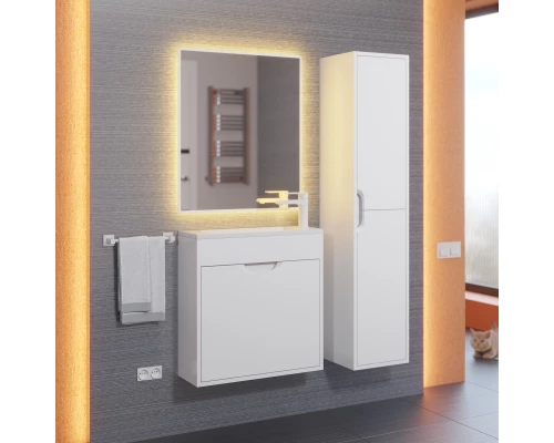 Тумба под раковину для ванной Uperwood Modul (60 см, подвесная, матовая, белая)