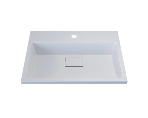 Раковина для ванной полувстраиваемая Uperwood Barsa (60 см, прямоугольная, белая)