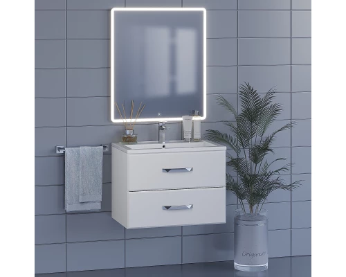 Тумба с раковиной для ванной Uperwood Foster (70 см, подвесная, белая)