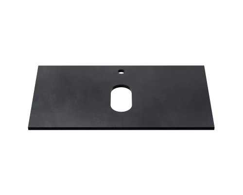 Столешница под раковину для ванной накладная Uperwood Tanos HPL (80 см, пластик, черная)