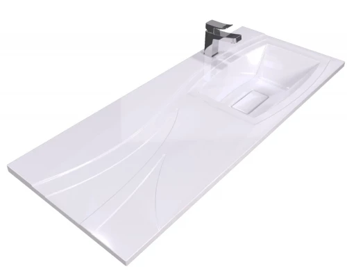 Раковина над стиральной машиной Uperwood Bon (120 см, правая, с кронштейнами)