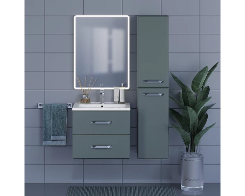 Тумба с раковиной для ванной Uperwood Foster (60 см, подвесная, серый графит)