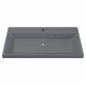 Раковина кварцевая для ванной Uperwood Classic Quartz (90 см, серая матовая, бетон)