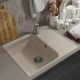 Кухонная мойка из искусственного камня Uperwood UPD-202 (прямоугольная, цвет лён)