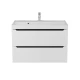 Тумба под раковину для ванной комнаты Uperwood Tanos подвесная (80 см, белая/графит)