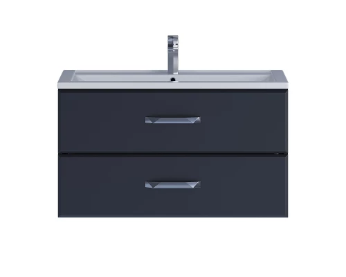 Тумба с раковиной для ванной Uperwood Foster (90 см, подвесная, черная)