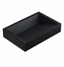 Раковина для ванной комнаты накладная Uperwood Mariana (60*40 см, прямоугольная, черный)